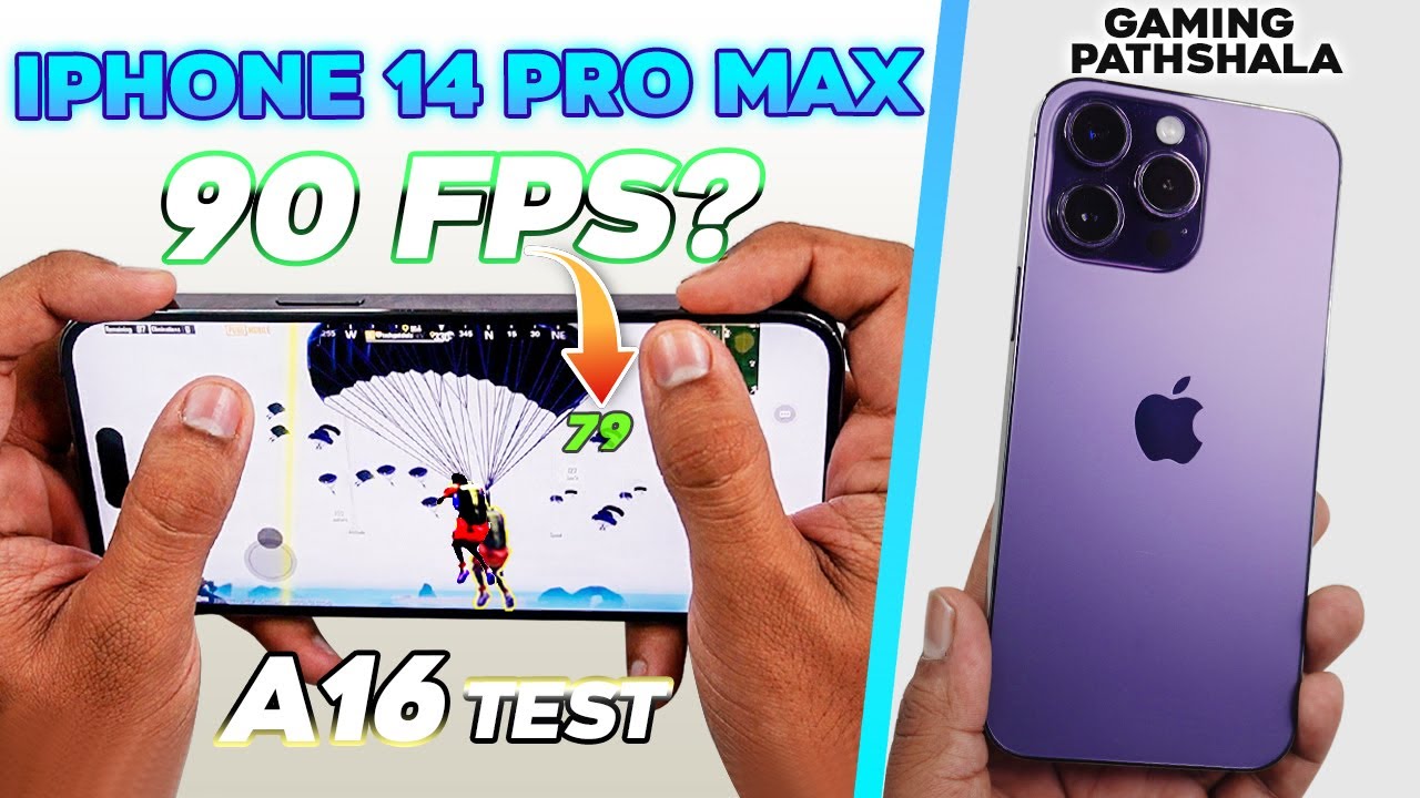 India's First 90 FPS PUBG Test with FPS Meter in iPhone 14 Pro MAX 🔥 ...