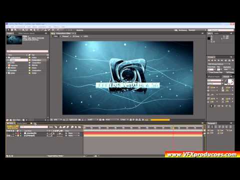 Tutorial + Template After Effects Projeto Editável - Logo Metálico
