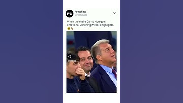Thumbnail of When the entire Camp Nou got emotional watching Messi’s highlights