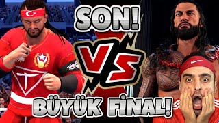TARİHİ FİNAL  ROMAN REİGNS VS TURKO ! SON !  WWE 2K24 İYİ KARİYER #18