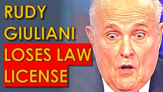 Rudy Giuliani LOSES LAW License after LYING for Trump