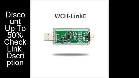 WCH LinkE Online Download Debugger Support WCH RISC-V Architecture MCU/SWD Interface ARM Chip 1 Seri