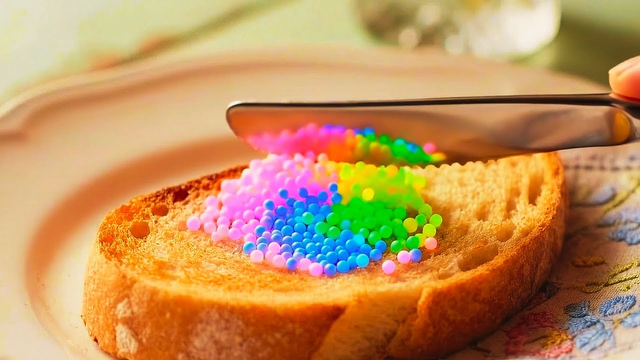 Which Colorful Object Crushes the Smoothest? 🍞💎 Oddly Satisfying AI ASMR