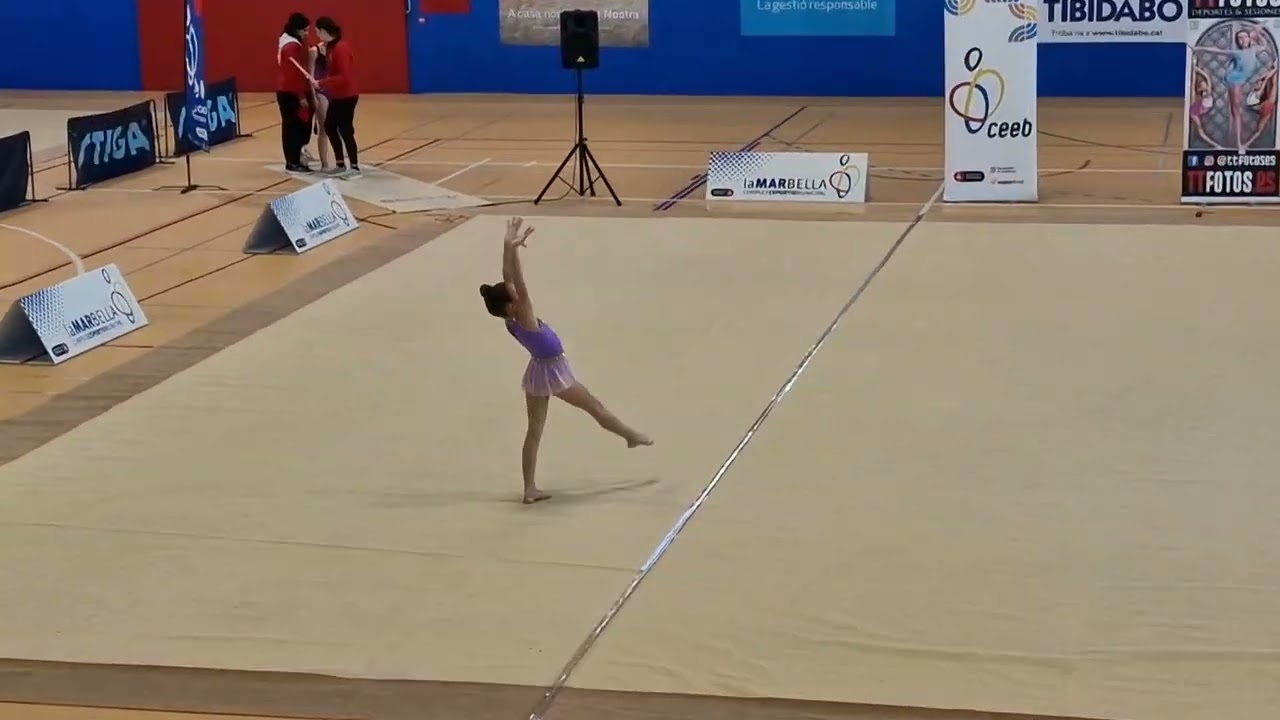 2ª Fase CEEB Benjamín A| Liana brillando en gimnasia rítmica 🤸‍♀️✨🇱🇻🇪🇸🇱🇻
