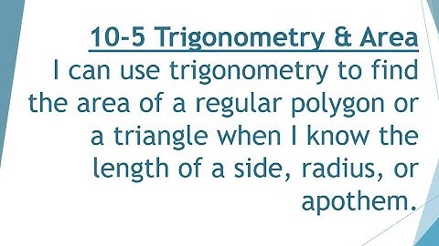10.5: Trigonometry and Area