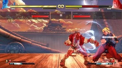 STREET FIGHTER V Oro empty low setup vt2 oki stones