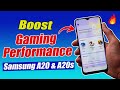 How to boost gaming performance in samsung a20  a20s