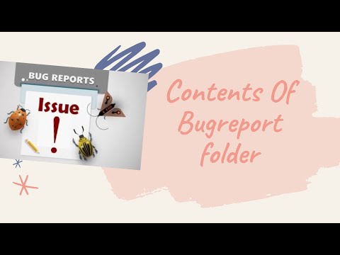 Android Framework - Contents Of Bug report folder