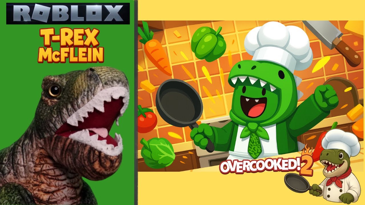 ¡T-Rex McFlein se convierte en CHEF! 🍳🔥 | Overcooked 2 Capítulo 1 en Español