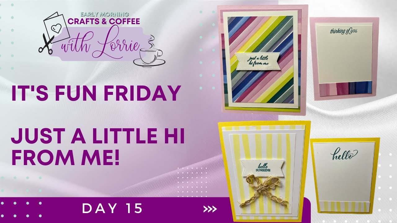 It's Fun Friday, craft enthusiasts! 🌞☕️✂️