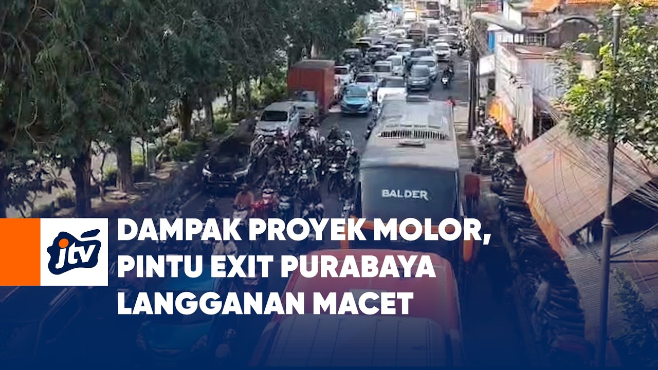 Dampak Proyek Molor, Pintu Exit Purabaya Langganan Macet