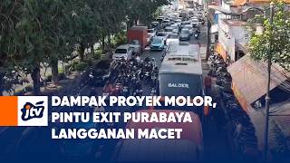 Dampak Proyek Molor, Pintu Exit Purabaya Langganan Macet