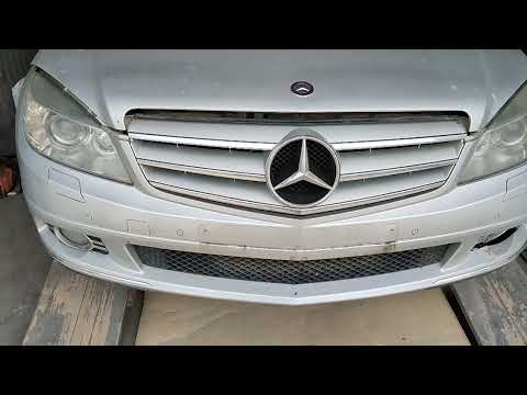 Как снять бампер Мерседес W204 Mersedes Benz