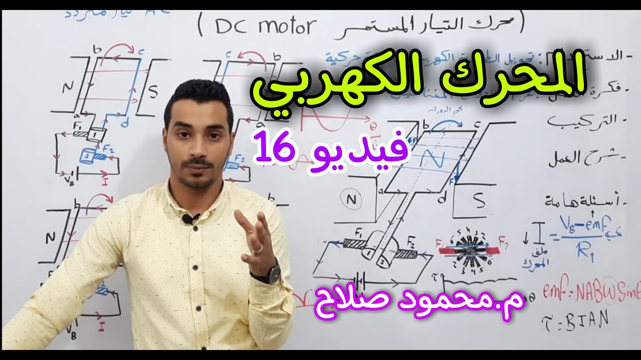 شرح المحرك الكهربي (الموتور)