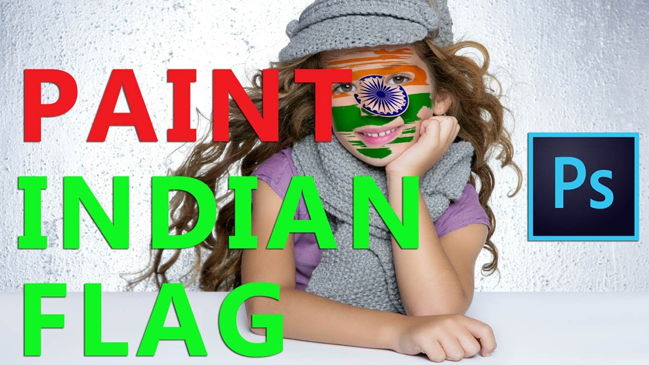 How to Paint flag on face in Photoshop