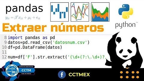 Extraer números en columnas de un archivo csv|DataFrame | Pandas  | Python