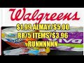 WALGREENS COUPON HAUL, 9/27-10/2/2020, 5 ITEMS/$3.96 OOP  RUNNN ALMAY MONEYMAKER  #walgreens