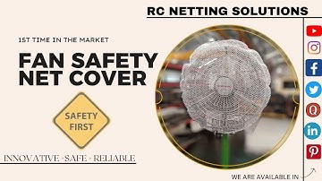 Industrial Fan safety net Cover for Finger protection | Fan Guard - RC Netting Solutions