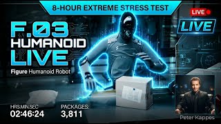 Figure F.03 DAY 1 LIVESTREAM Humanoid Robot 8 Hour Endurance Test Sorting Packages in Warehouse