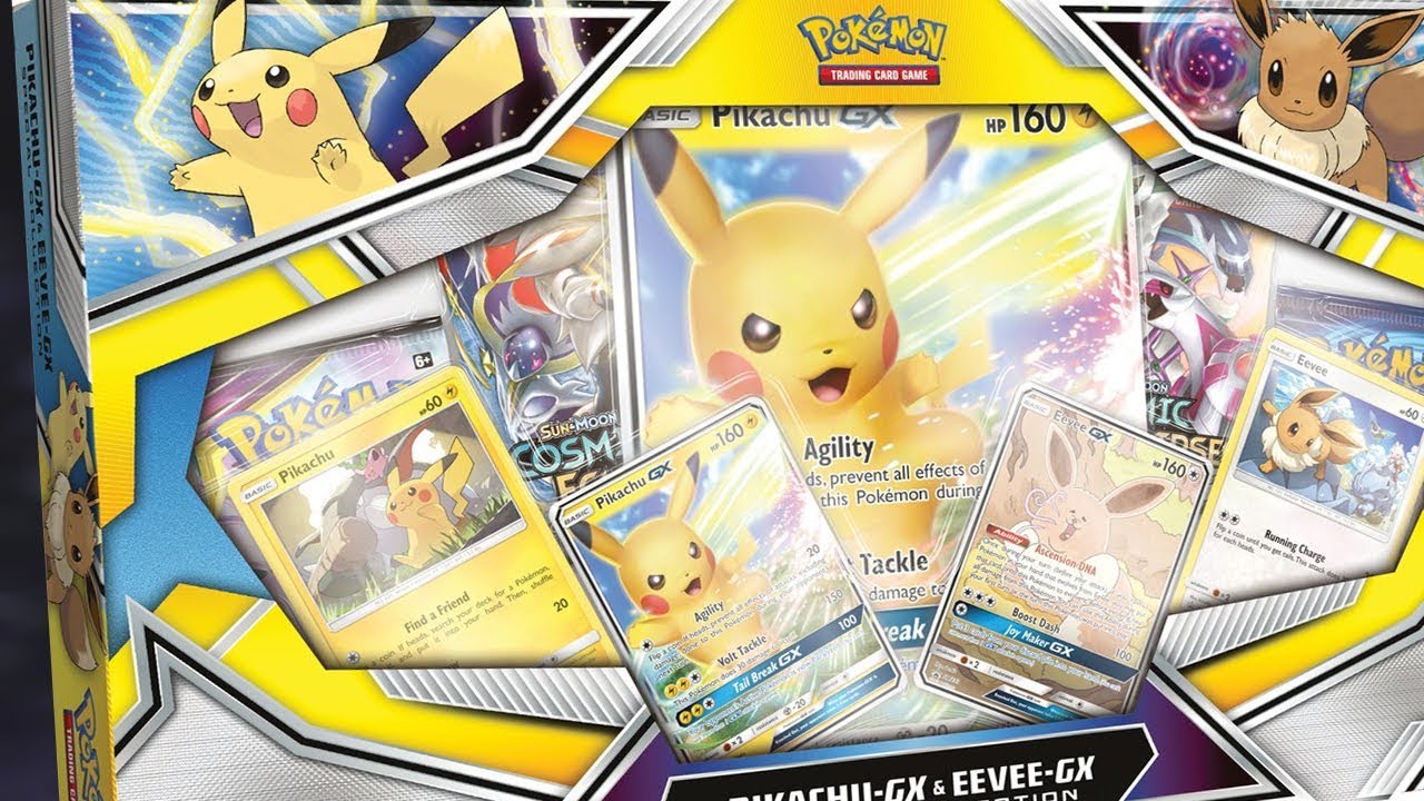 Ce pokémon à souffert : Coffret Pokémon PIKACHU GX et ÉVOLI GX Collection  Spéciale 