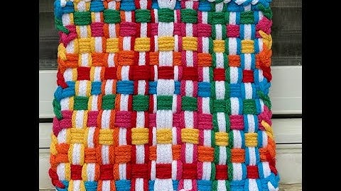 Potholder Circus Theme Basketweave Pro Weaving Loom Clown Large Loom Bright Colors Split Loop
