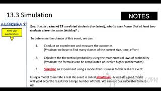 A2CC 13.3  Simulations