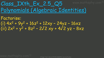 FACTORIZATION OF CUBIC Polynomials Class 9 Ex. 2.5 Q5, NCERT Solution,POLYNOMIAL FACTORIZATION