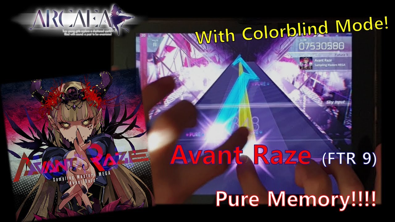 [Arcaea] Avant Raze(FTR 9) Pure Memory!!!!!!!!!! - YouTube