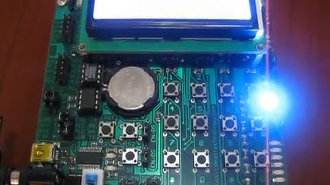 ✅ MODULO DESARROLLO PIC 16F887A BOTON LCD