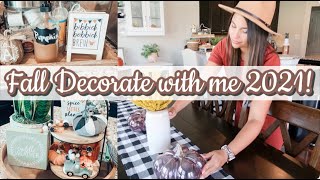 FALL DECORATE WITH ME 2021! | FALL DECOR IDEAS | FALL HOME TOUR