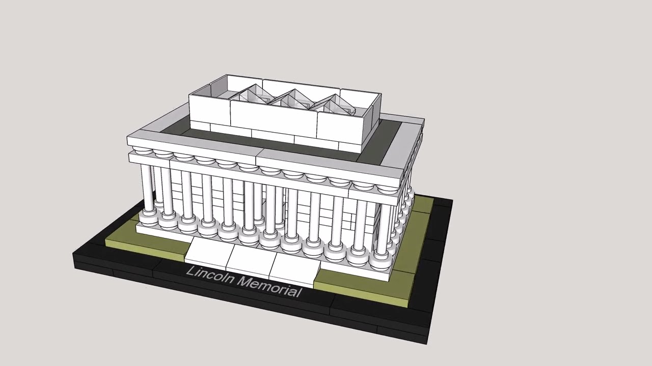 LEGO - Lincoln Memorial - Step-by-step Build guide