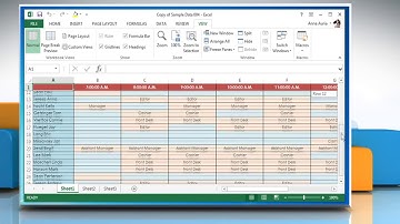 How to freeze and unfreeze rows and columns in Excel 2013 :Tutorial
