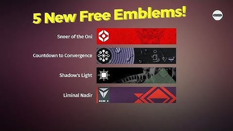 5 New Emblem Codes for Destiny 2!