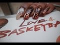 Gradient Basketball Nail Art Tutorial !