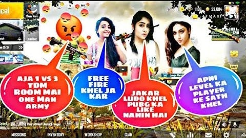 Random player call me noob I challenge for room | 1v3 tdm chalange | pubg mobile