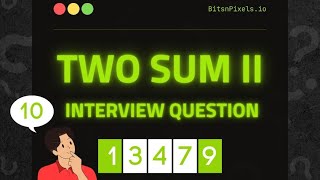 Interview Question: Two Sum ll 🤔🧑🏻‍💻