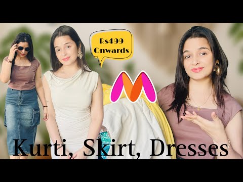 Kurta, Dresses, Skirt| Myntra Haul| The Touchupgirl