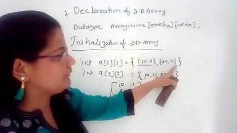 Two Dimensional Array in C Programming Language in Hindi   Lec-31|C Programming Tutorial in Hindi