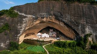 Inside China's Giant Cave... Someone Built This