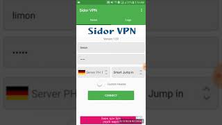 SidorVPN Setting Setting for Use Free Internet In Any Country screenshot 4