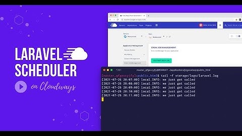 Set up the Laravel Scheduler on Cloudways
