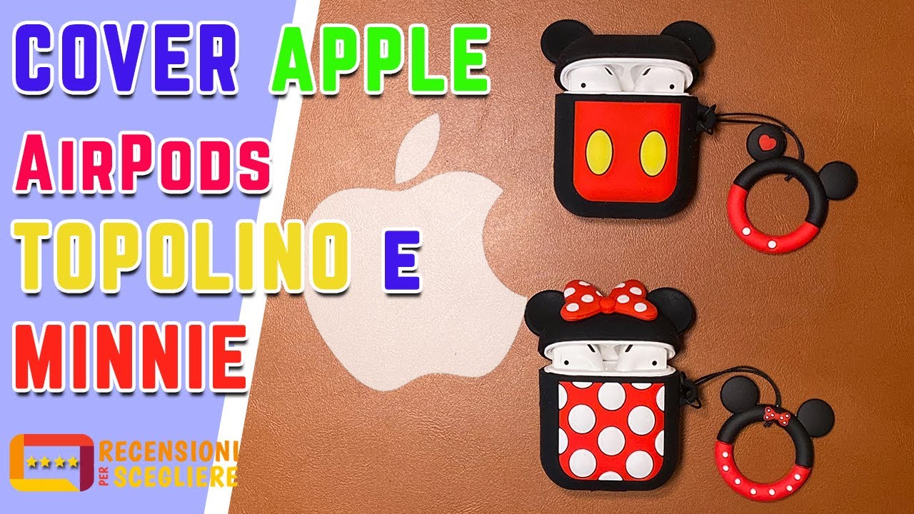 COVER per Apple AirPods di Topolino e Minnie in silicone - YouTube