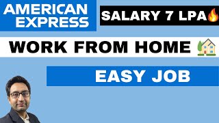 Amex Recruitment 2022 | Work from home jobs | Amex HR Interview questions