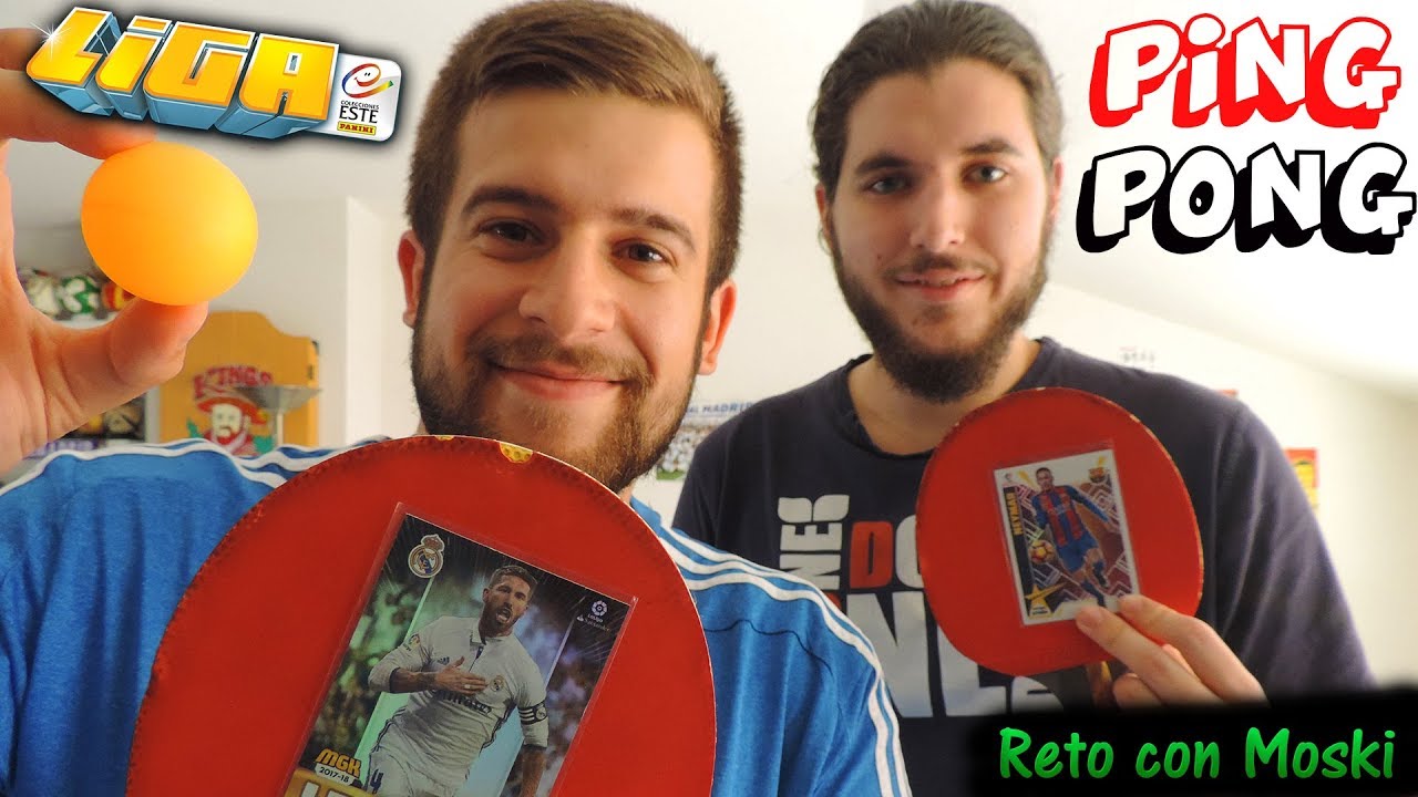 RETO ÉPICO DE LIGA ESTE 2017-18 CON PING PONG!! | RETO CON CROMOS Y MOSKI champions league flitzerin