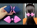 DIY Fabric Bow Hair Clip. Making Beautiful Fabric Bow Hair Clip . DIY Hair Clip.