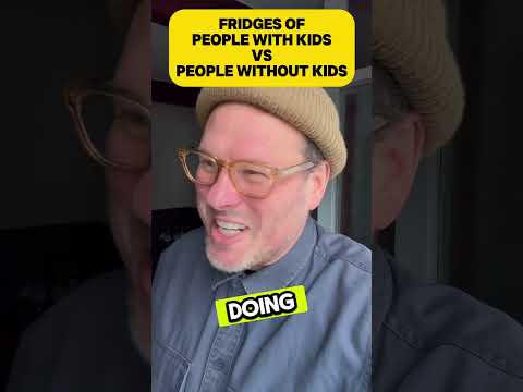 Fridges of people with kids vs people without kids