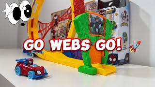 Assembling Spidey & His Amazing Friends Super Loop Track Set 🕷️ Go Webs Go! ASMR