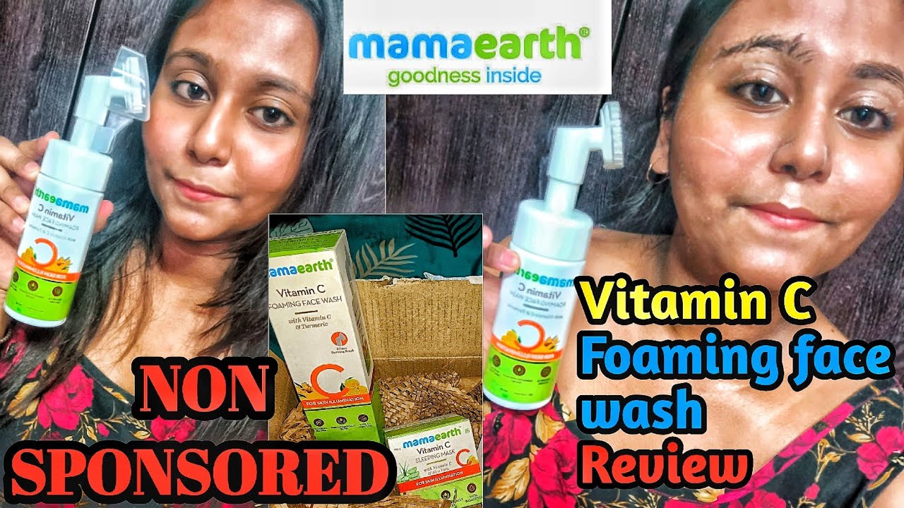 Mama Earth Vitamin C foaming face wash ReviewMy Experience