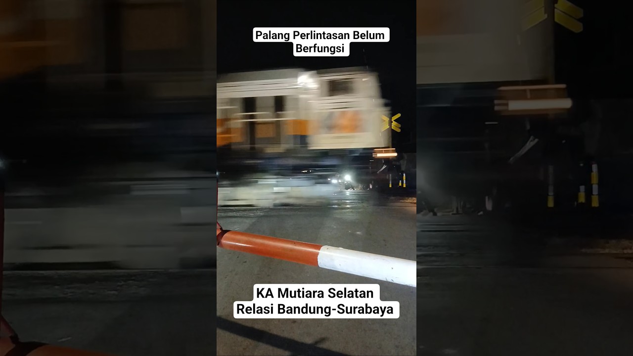 KA Mutiara Selatan Melintas di Perlintasan Guruminda //Indonesian Railways #keretaapi