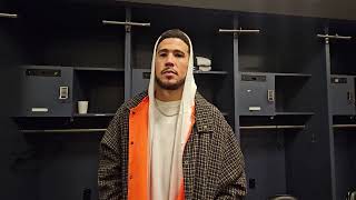 Devin Booker, Dillon Brooks & Grayson Allen After Tonights Game Win Against Nets At Barclays Center